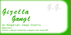 gizella gangl business card